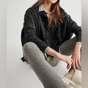 Free People Shiloh Quilted Ribbed Pullover